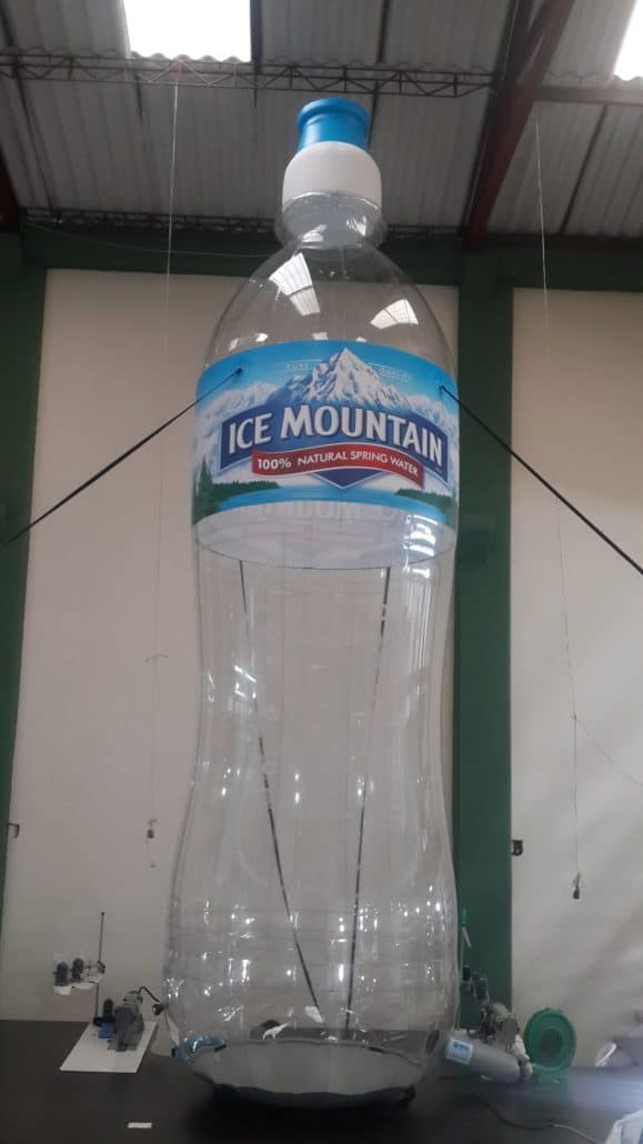 giant inflatable transparent inflatable drink bottle