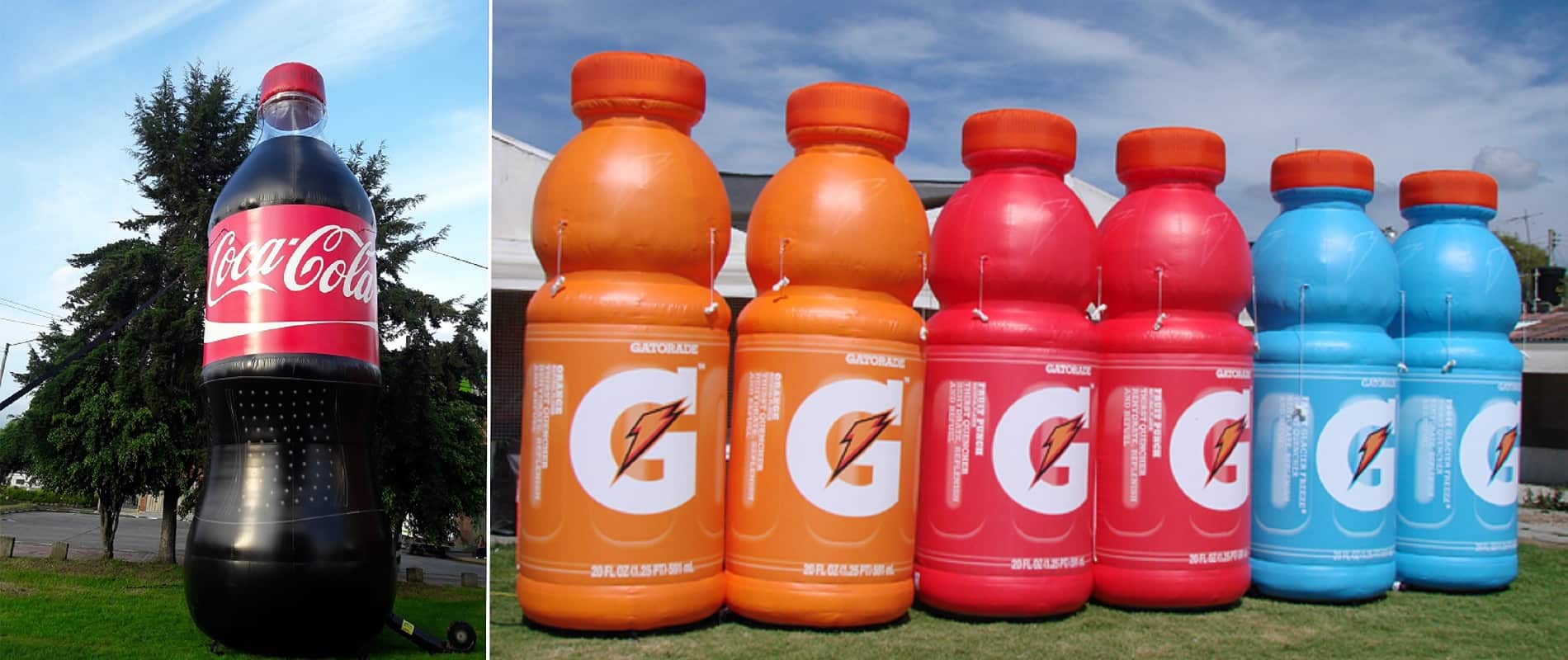 Custom Giant Inflatable Bottles