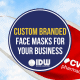 Custom printed face coverings