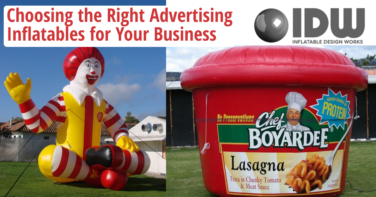 Choosing the Right Advertising Inflatables for Your Business